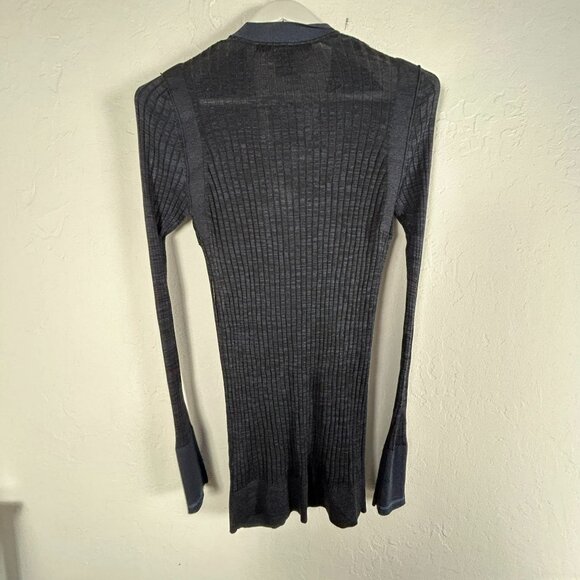 Marc by Marc Jacobs Women's Ribbed Knit Button Front Cardigan Black Medium NWT - Picture 2 of 8